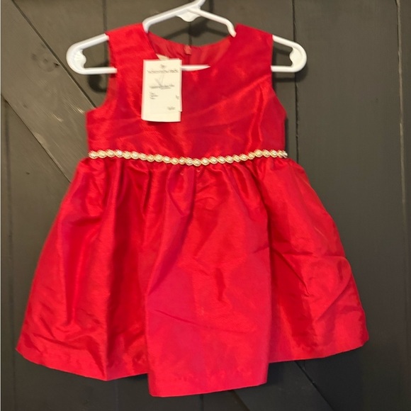purple rose Other - Charming Red Formal Dress with Gold Trim